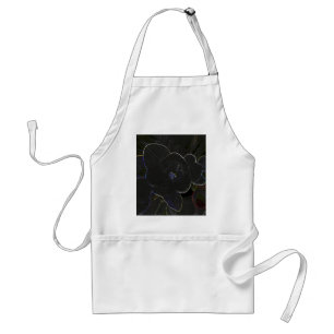 freesia flowers outlined standard apron