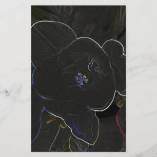 freesia flowers outlined stationery