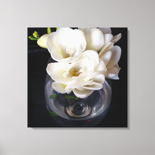 freesia night cup canvas print