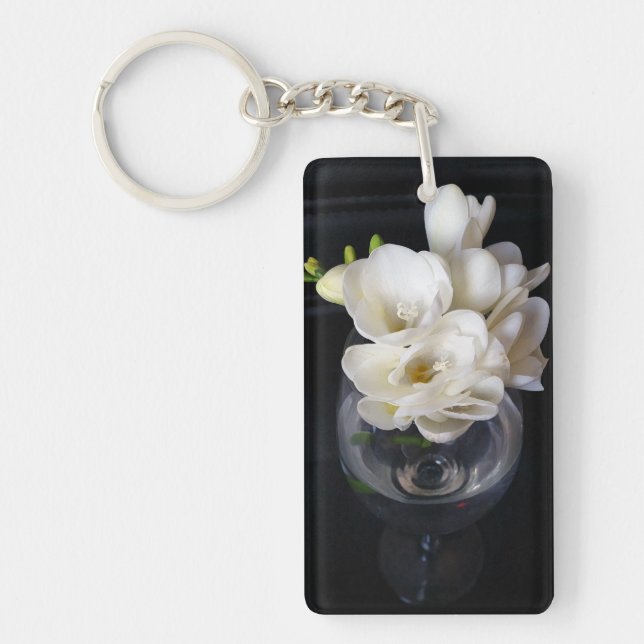 freesia night cup key ring (Front)