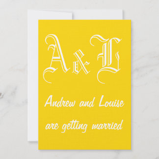 Freesia & White Wedding Invitation