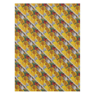 freesias bouquet tablecloth