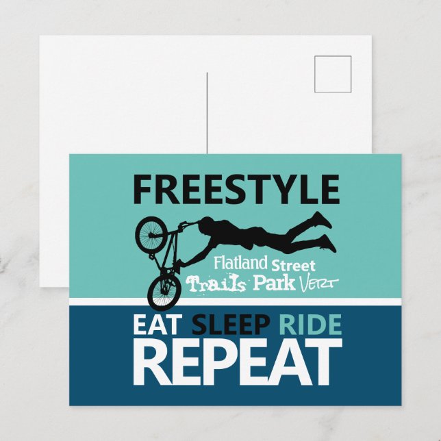 Freestyle Bike Motocross Postcard (Front/Back)