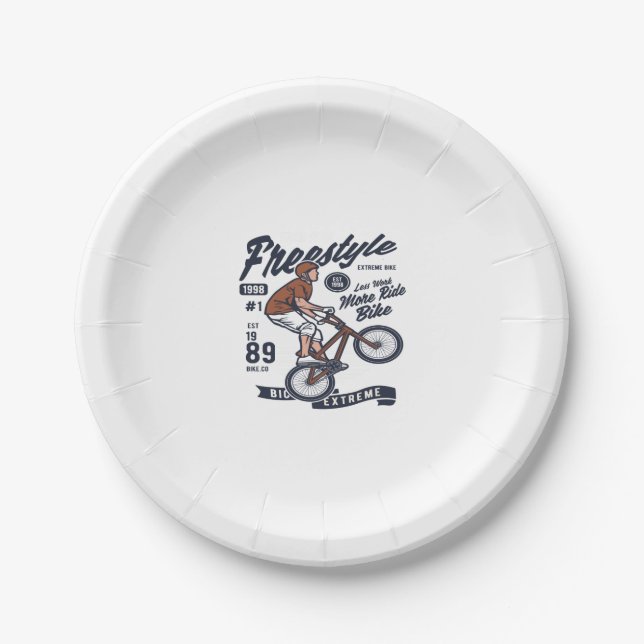 Freestyle Bike Paper Plate (Front)