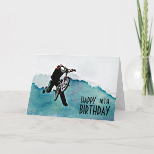 Freestyle BMX Bicycle Stunt Card