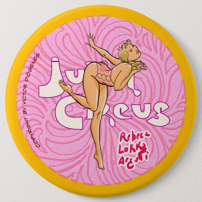 Freestyle Dancer 6 Cm Round Badge (Front)