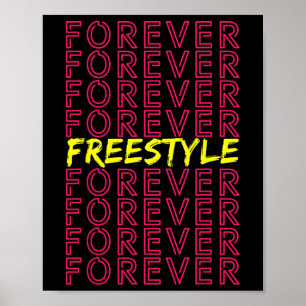Freestyle Forever 80s Retro Concert Party Vintage Poster