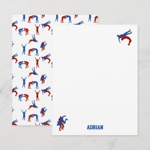 Freestyle Greco Roman Wrestling Custom Name Card