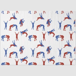 Freestyle Greco Roman Wrestling Pattern Tissue Paper