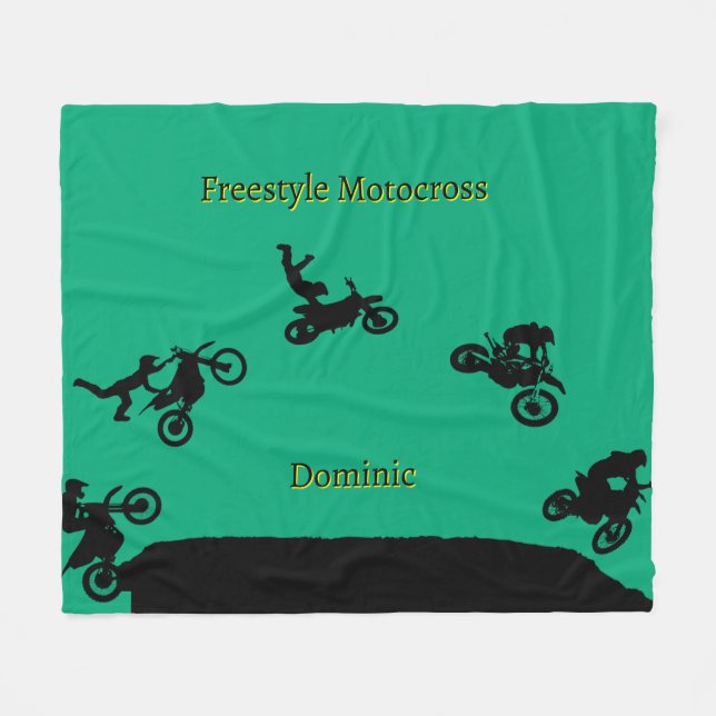 Freestyle Motocross  Fleece Blanket (Front (Horizontal))