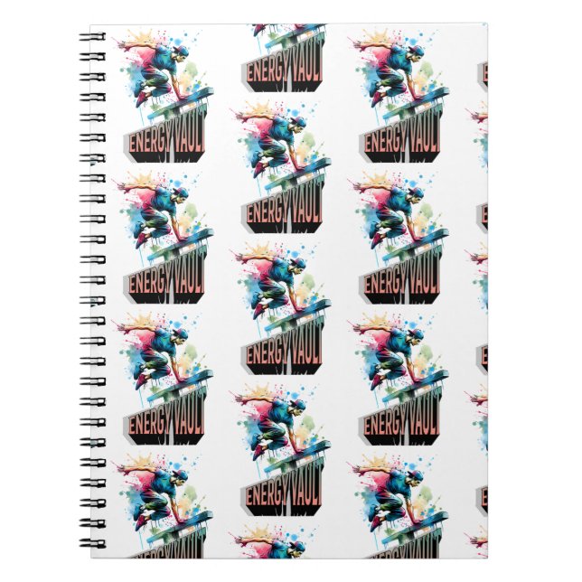 Freestyle Parkour Jump-Vault Burst Boy Notebook (Front)