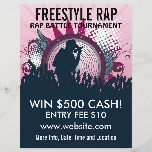 Freestyle Rap Music Flyer (Front)