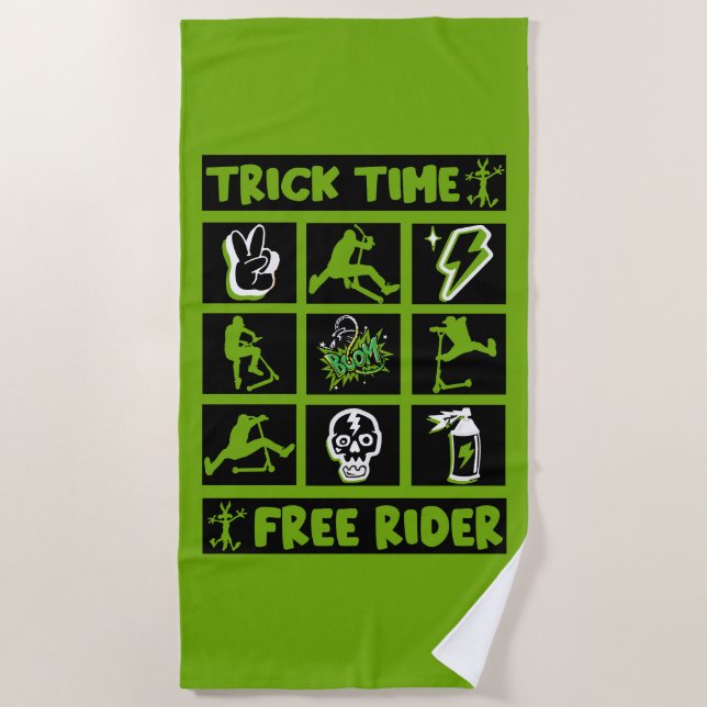 freestyle scooter beach towel (Front)