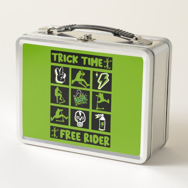 freestyle scooter metal lunch box (Front)