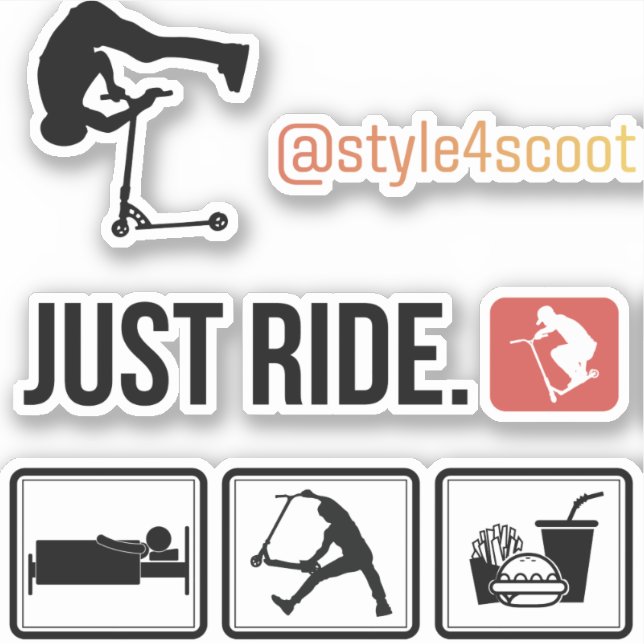 Freestyle scooter sticker pack 2 (Front)