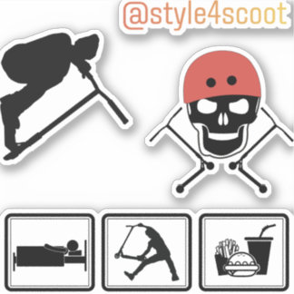 Freestyle scooter sticker pack 3