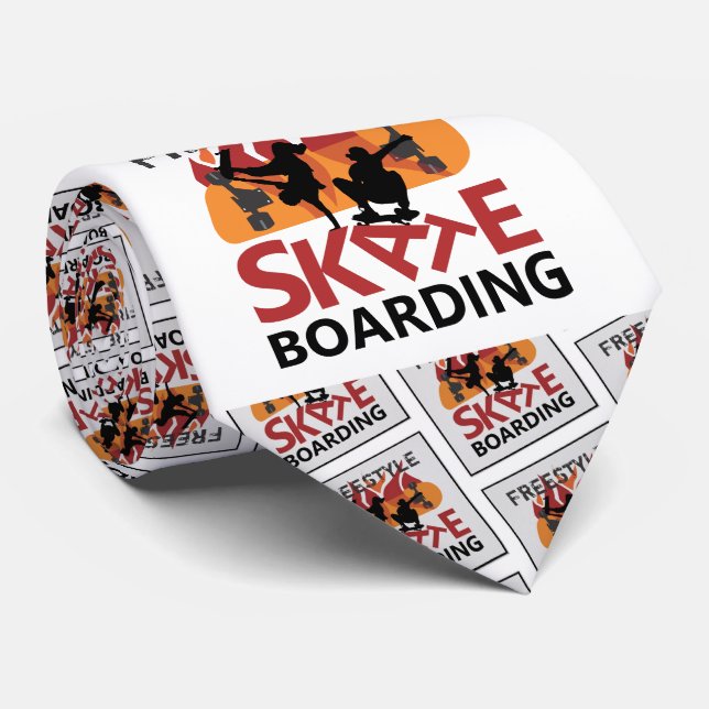 Freestyle Skateboarding Tie (Rolled)