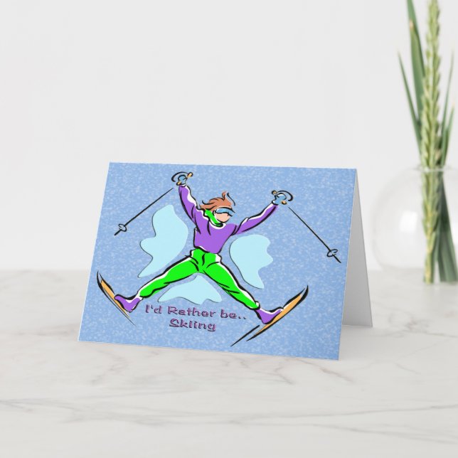 Freestyle Skier Card (Front)