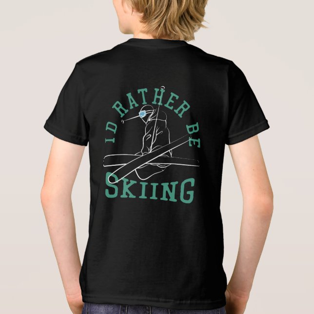 Freestyle Skier Tri-Blend Shirt (Back)
