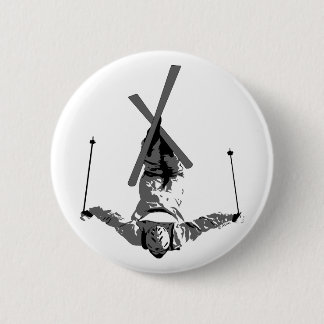 Freestyle Skiing 6 Cm Round Badge