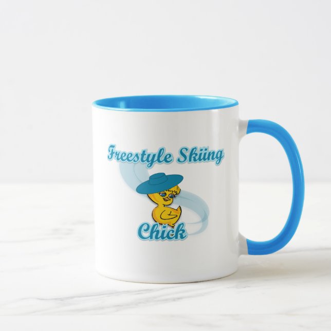 Freestyle Skiing Chick #3 Mug (Right)