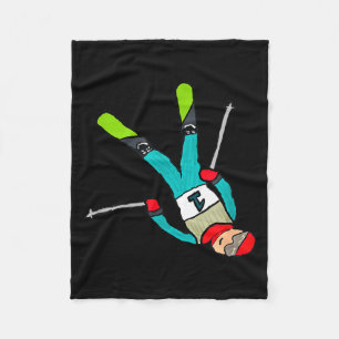 Freestyle skiing  fleece blanket