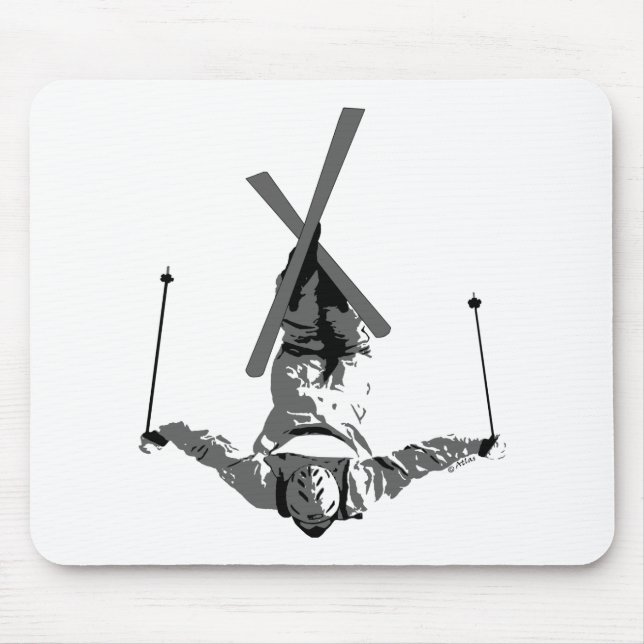 Freestyle Skiing Mouse Mat (Front)