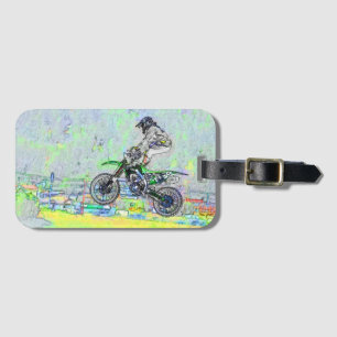 Freestyle Stuntman - Motocross Rider Luggage Tag