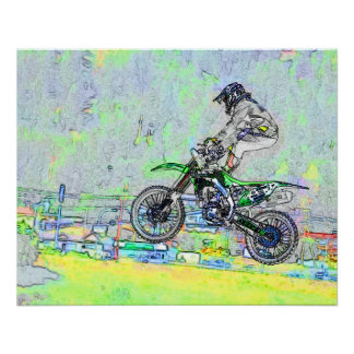 Freestyle Stuntman-Motocross Rider  Poster