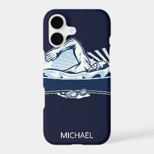 Freestyle Swimmer Personalised Name Sport