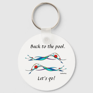 Freestyle Swimmers Keychain