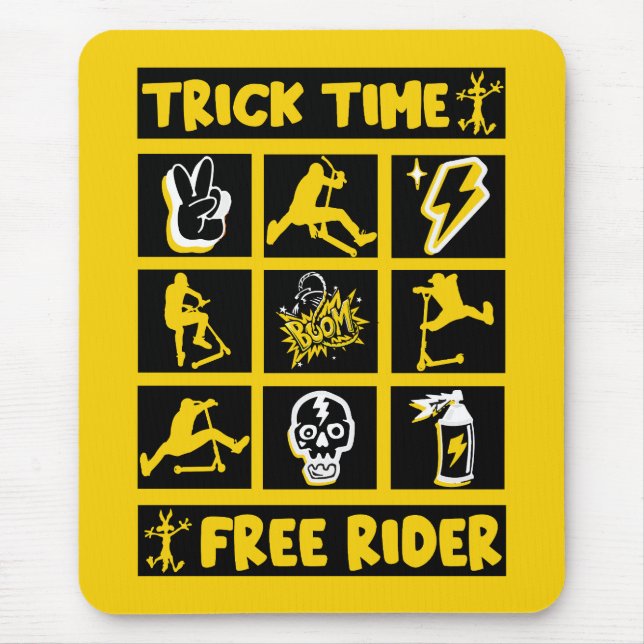 Freestyle Trick Scooter Mouse Mat (Front)