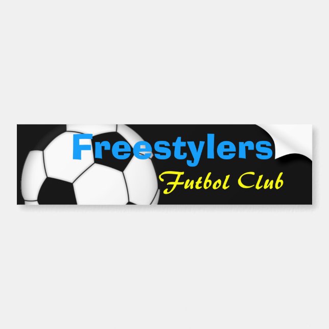 Freestylers futbol club bumper sticker (Front)