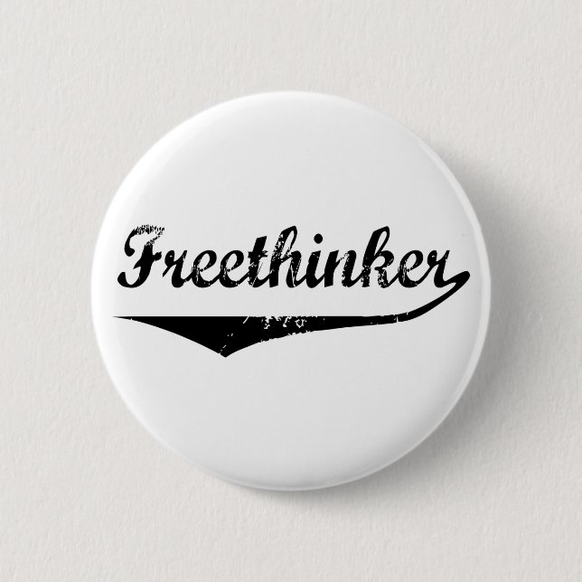 Freethinker 2 6 cm round badge (Front)