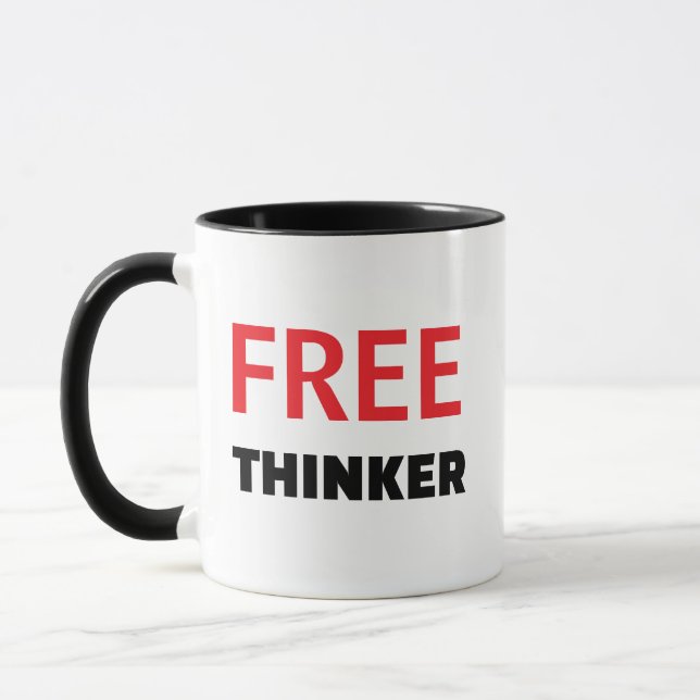 Freethinker Mug - Custom Quote Mug Personalized! (Left)