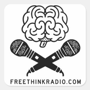 FreeThinkRadio Brainbones Stickers