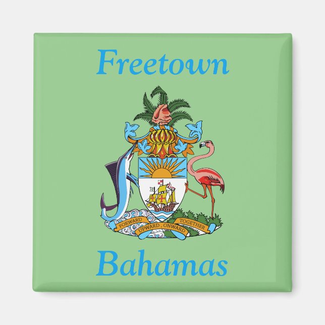 Freetown, Bahamas with Coat of Arms (Eleuthera) Magnet (Front)