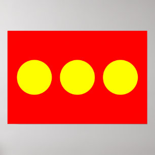 Freetown Christiania Flag Poster