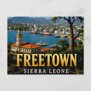 Freetown Harbour and Atlantic Beauty Postcard
