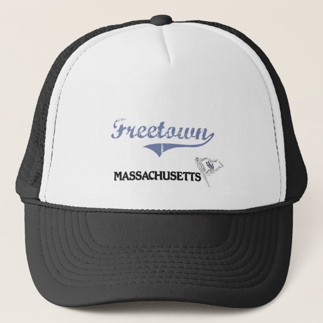 Freetown Massachusetts City Classic Trucker Hat (Front)