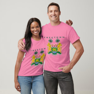 FREETOWN, (SIERRA LEONE) MAP, T-SHIRT AND ETC