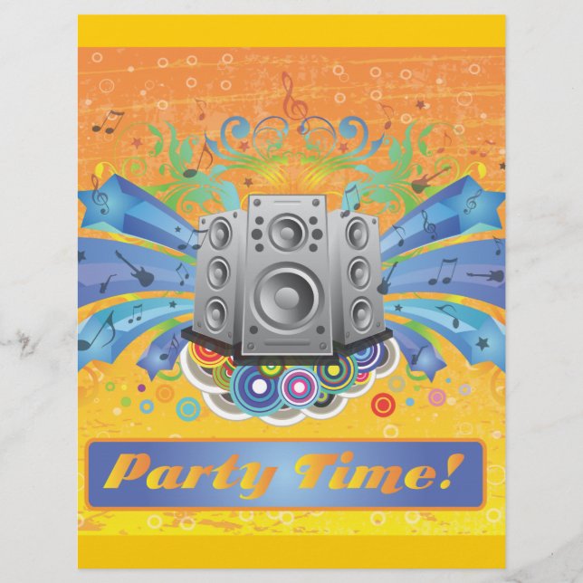 FreeVector-Party-Footage.ai Flyer (Front)