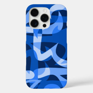 Freeway Abstract Retro Psychedelic Blue iPhone 16 Pro Case