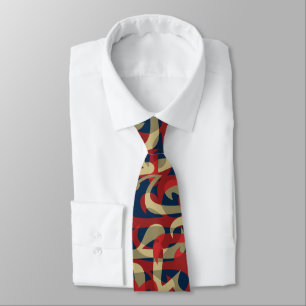 Freeway Abstract Retro Two-Side Print Tie