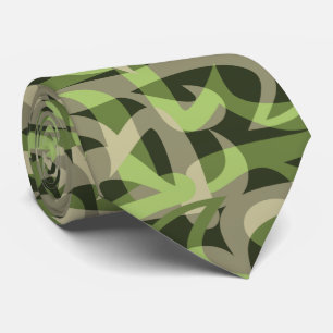 Freeway Abstract Retro Two-Side Print Tie