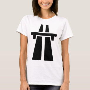 Freeway, Motorway, Autobahn - Black T-Shirt