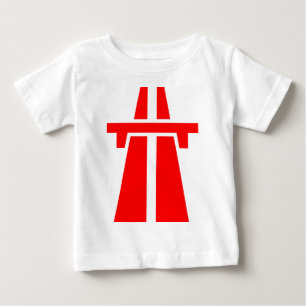 Freeway, Motorway, Autobahn - Red Baby T-Shirt