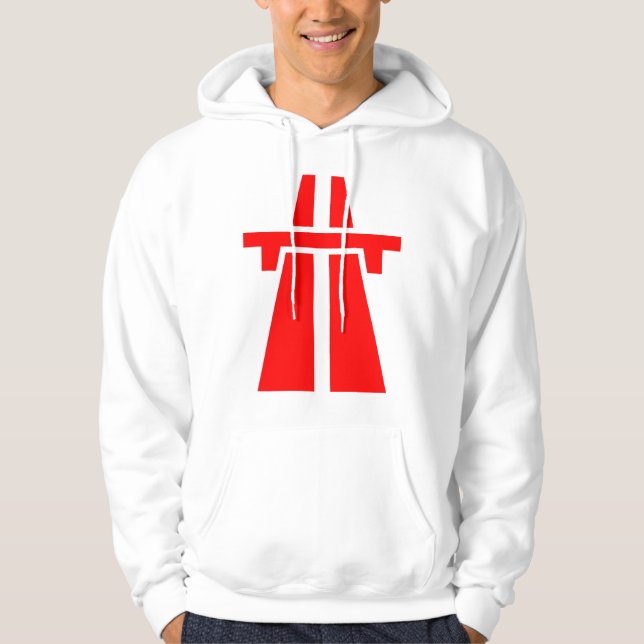 Freeway, Motorway, Autobahn - Red Hoodie (Front)