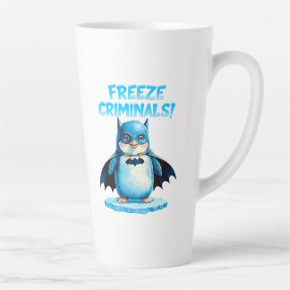 Freeze Criminals - Dark Penguin Latte Mug