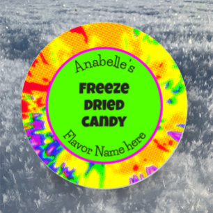 Freeze Dried Candy Bright Business Packaging Label